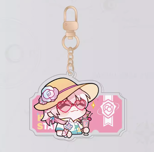 Honkai:Star Rail - Pom-pom Exhibition Series Acrylic Keychain - March 7th