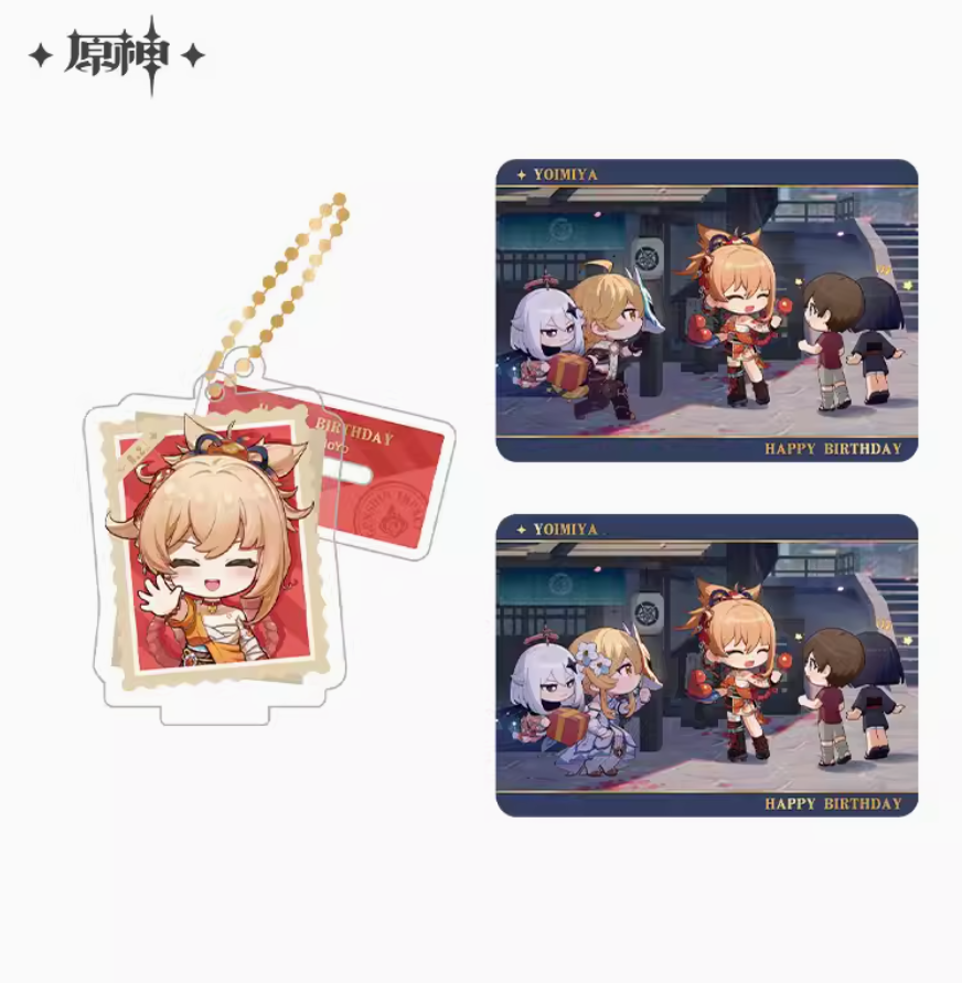 Genshin Impact - Birthday Web Event Series Character Standee/Keycahin Set - Yoimiya