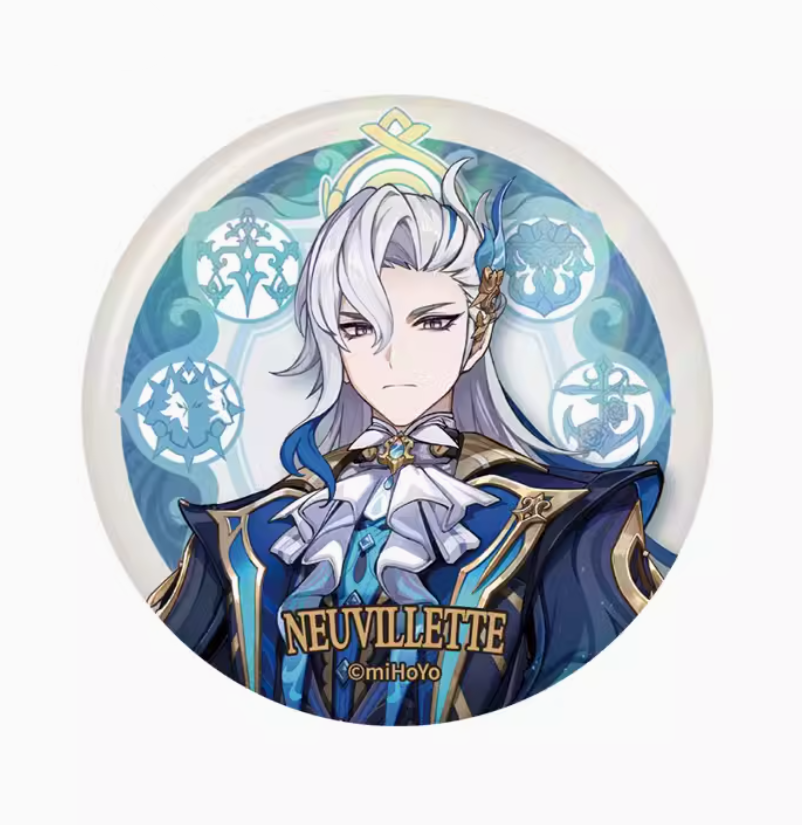 Genshin Imapct - Fontaine Series Character Badge - Neuvillette