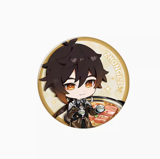 Genshin Impact - Delicious Party Series Character Badge - Zhongli